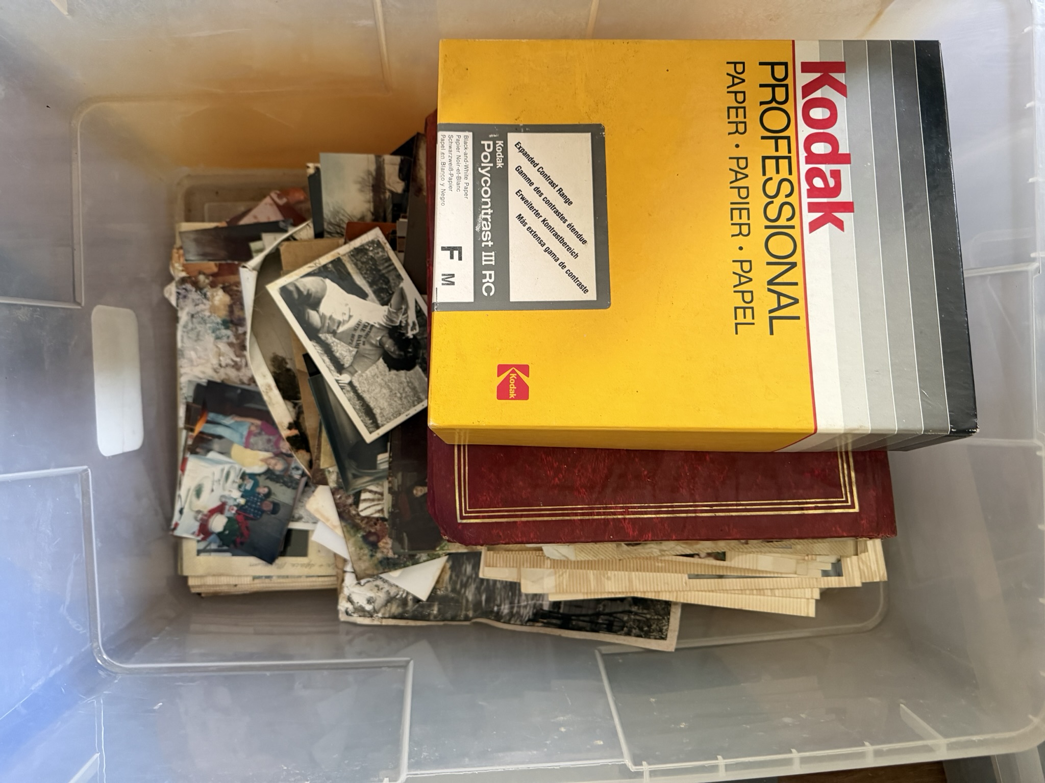 Disorganized family photo collection example 2